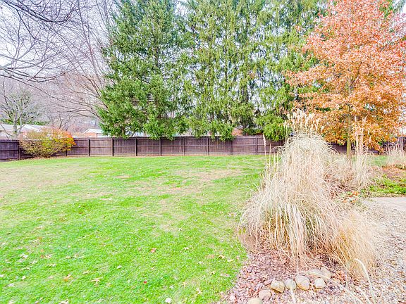 Fenced in backyard