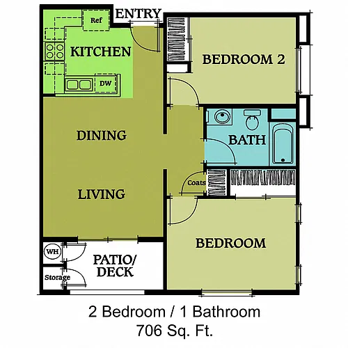 Floor plan 2 Bedroom