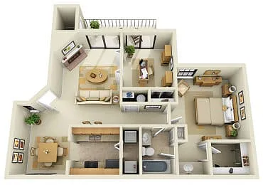 Floor plan Chesapeake - 2x1