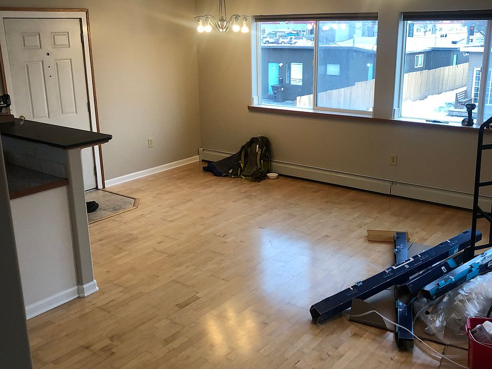 Dining area and living area.