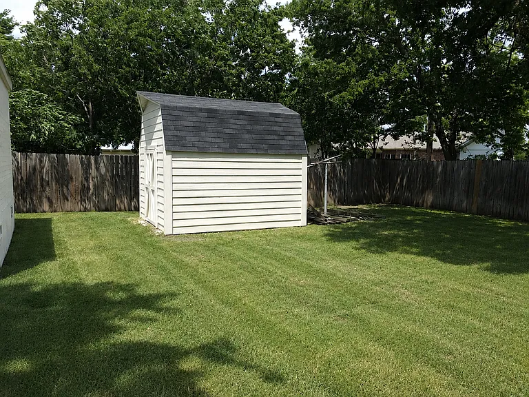 Backyard storage shed