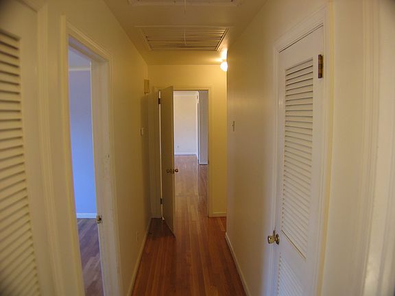 Hallway facing toward living area.