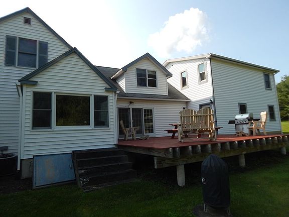 Interesting deck off dining 