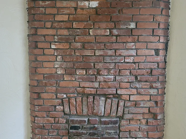 Living room fireplace