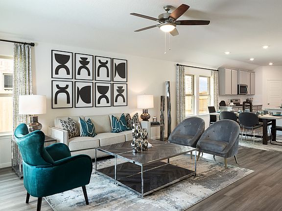 The open floorplan provides excellent space for entertaining.