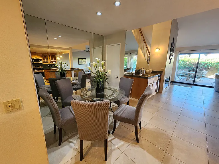 Large spacious living area with views