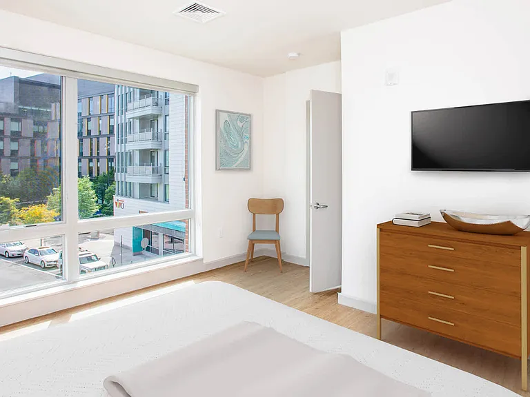 The Flats - Bedroom with Oversized Windows