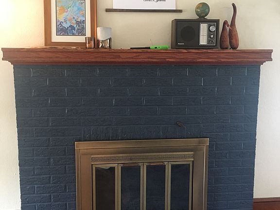 Fireplace in living room