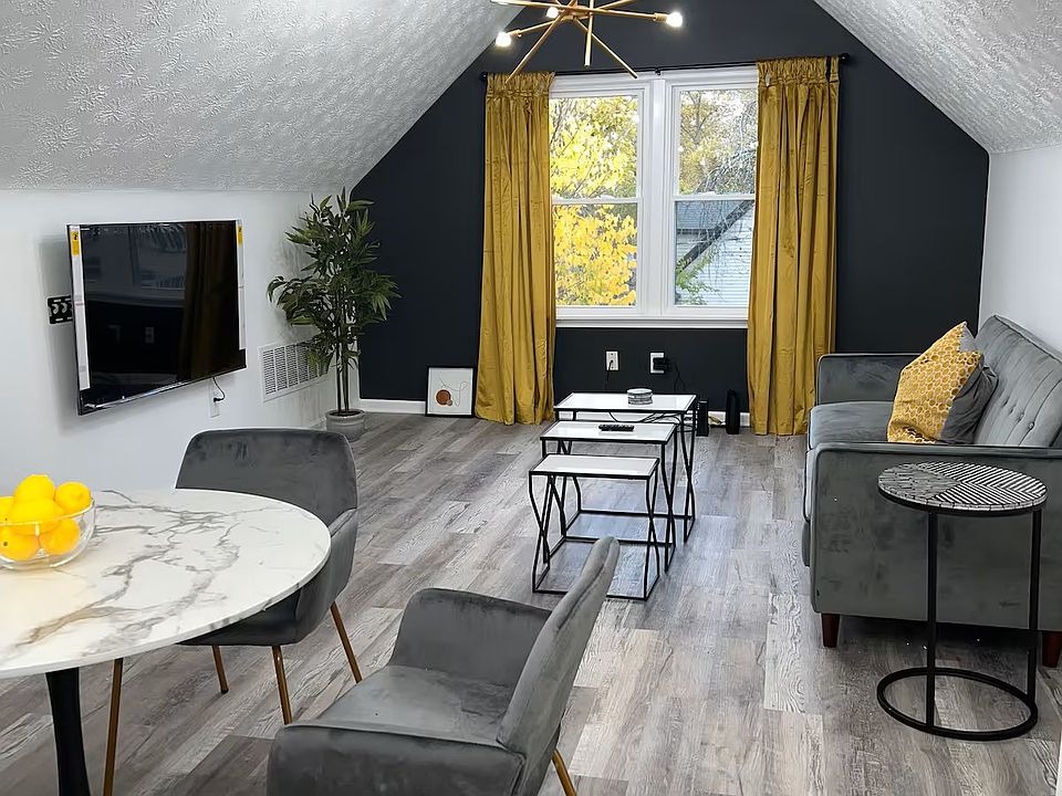 Great room offers plenty of space for dining table and living room. Photo taken from Kitchen