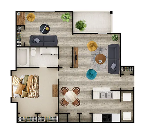 Floor plan 1800 Q1