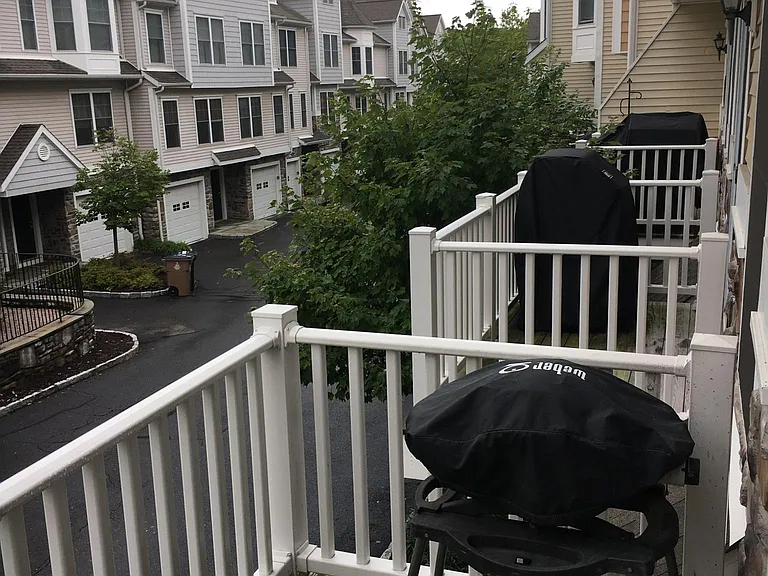 Deck off kitchen with BBQ