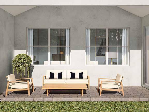 Relaxing covered patio