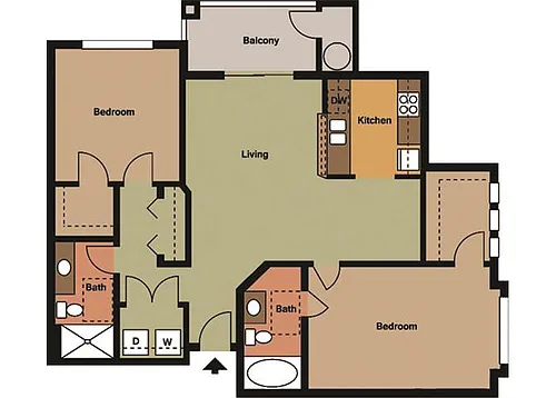 Floor plan A B