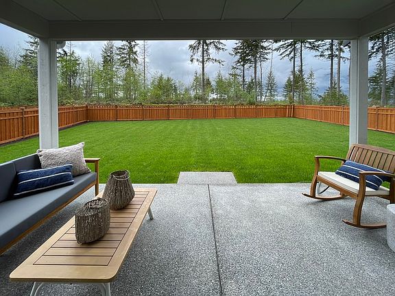 Covered Rear Patio and Fenced Backyard