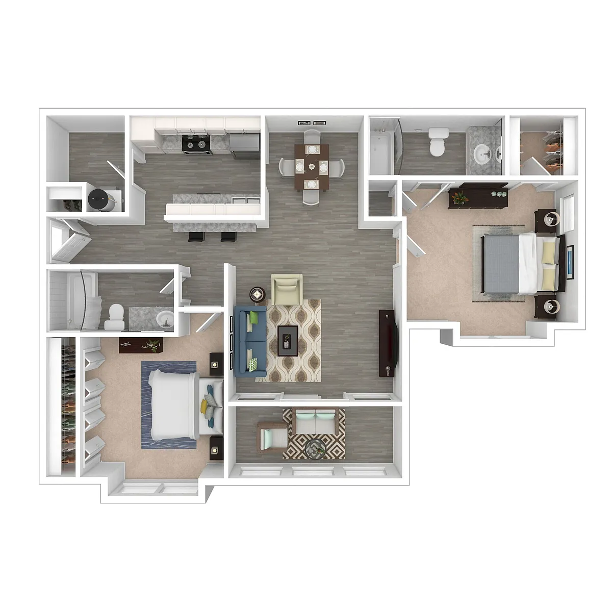 Floor plan Triathlon - 2x2 Large