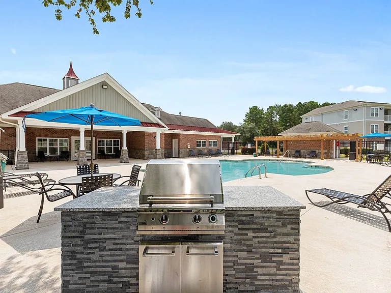 Poolside Grilling Area