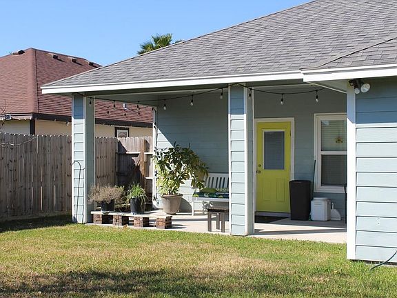 Backyard covered porch