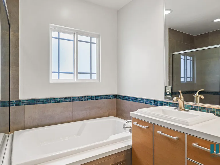 Bathtub, Walk-In Shower, and Vanity Cabinet Storage