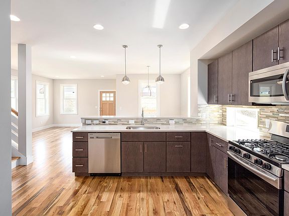Modern Kitchen Opens to Living Room