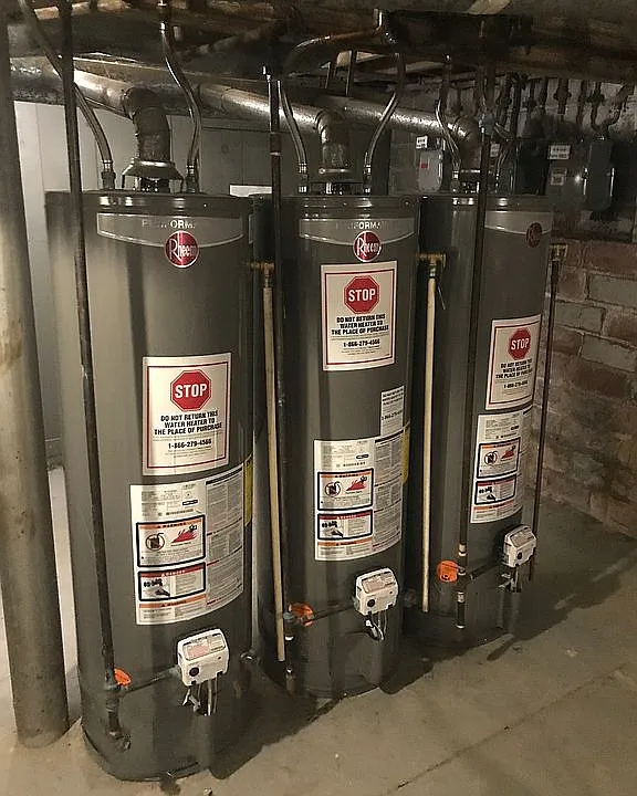 3 new gas water heaters