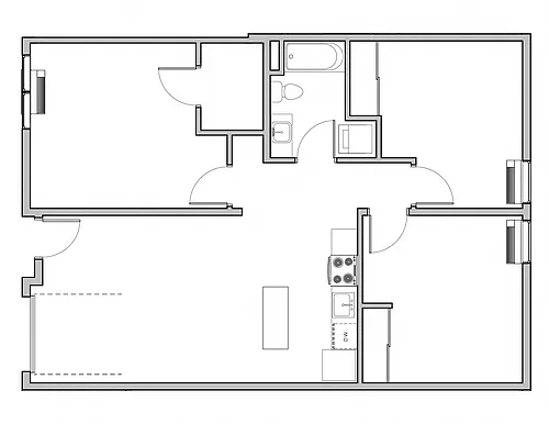Floor plan Three Bedroom