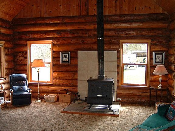 Wood stove heats whole house!