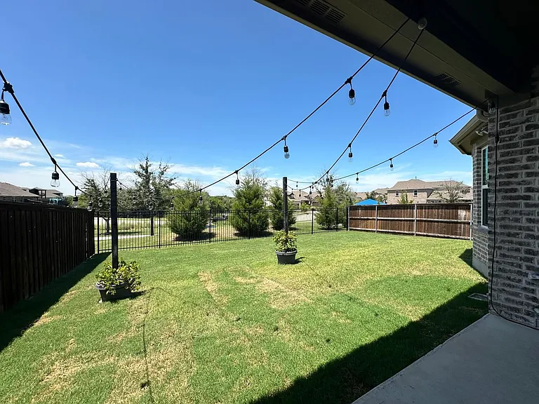 Unobstructed view from patio