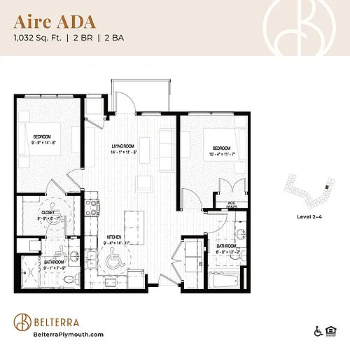 Floor plan Aire ADA