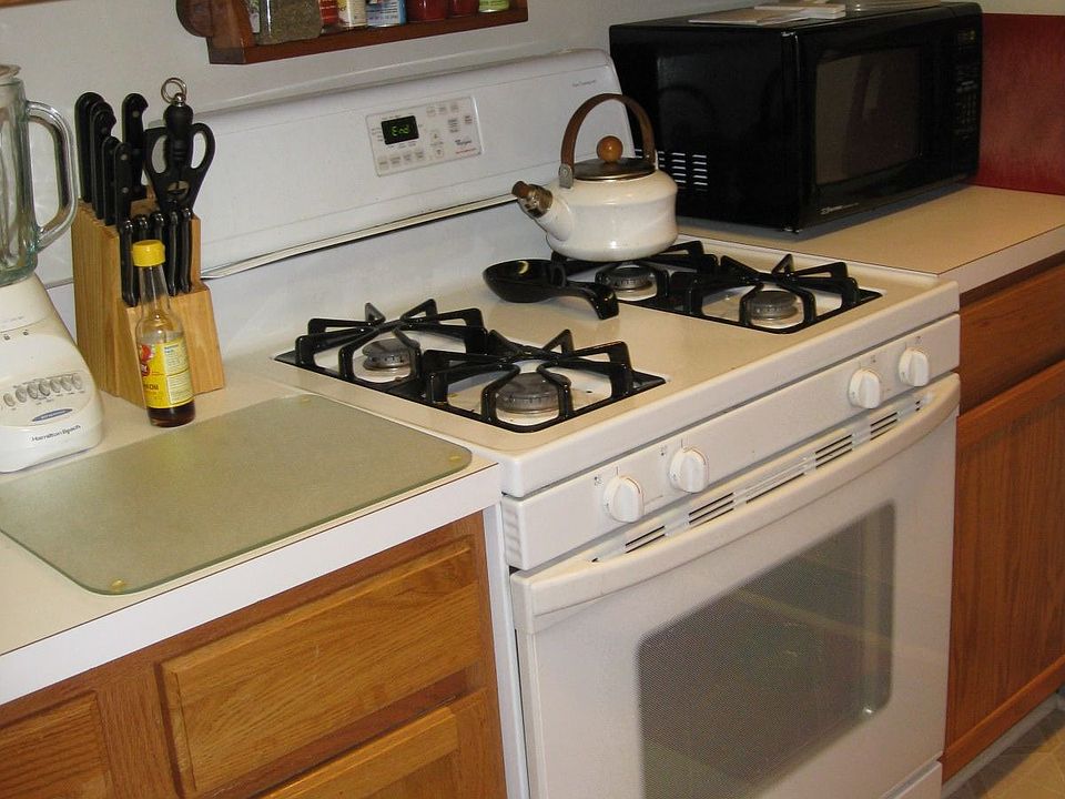 kitchen with gas stove