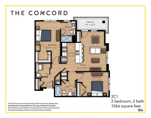 Floor plan 2C1-A