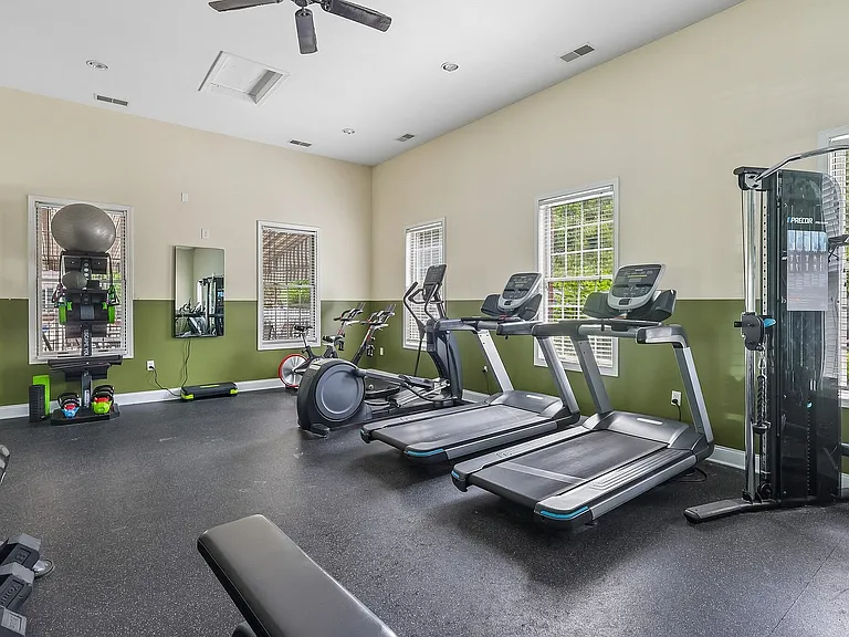 Bright and modern fitness center