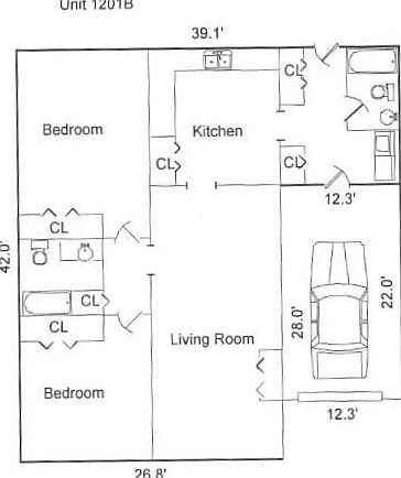 2nd image of 1201 Silver St #B