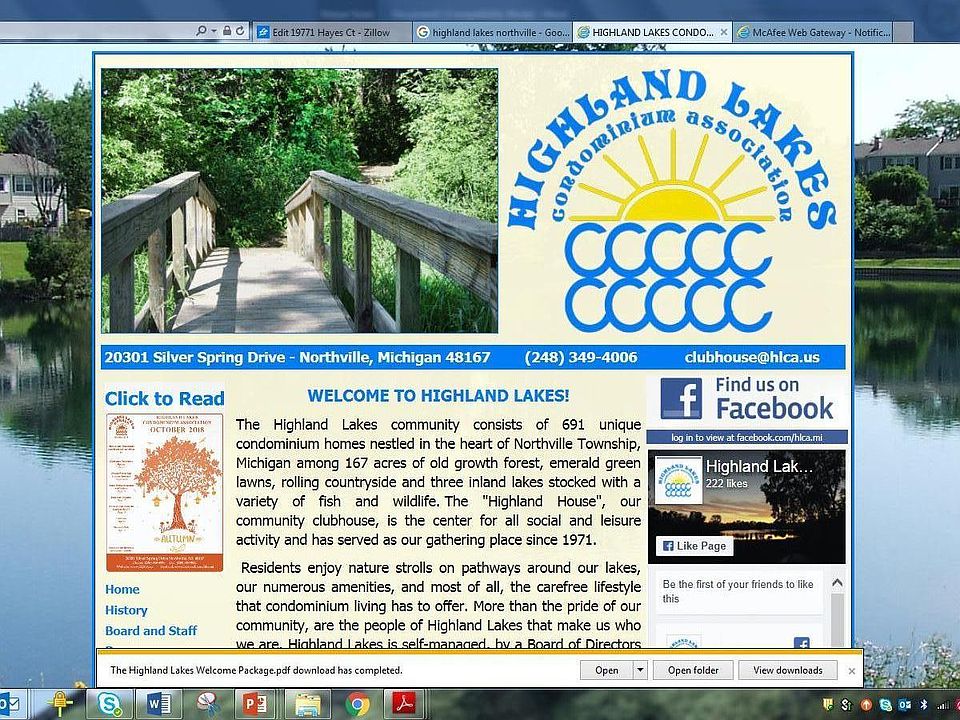 Beautiful Highland Lakes community!!!