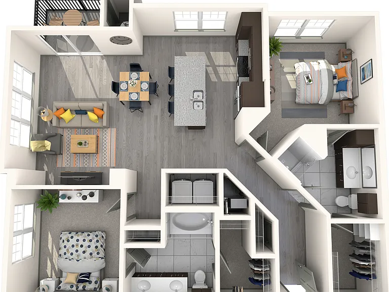 2 bedroom floorplan 2 bedroom floorplan