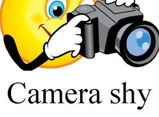 camera shy clipart
