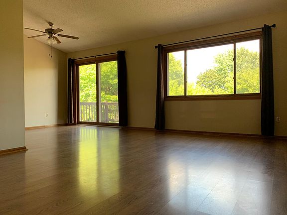 Upstairs living room with access to the deck.