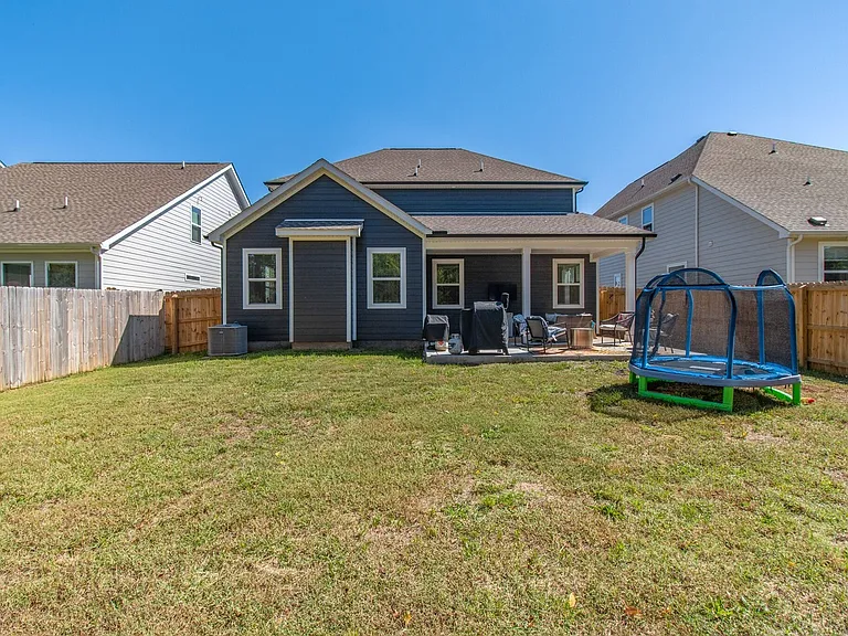 Fenced in back yard. Shared space. Furnished. Grill available.