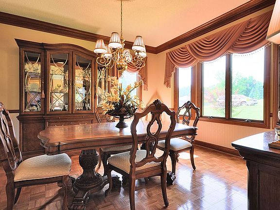 Elegant formal dining room.
