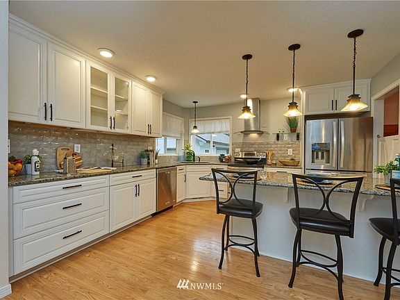 Updated kitchen with additional eating area.   