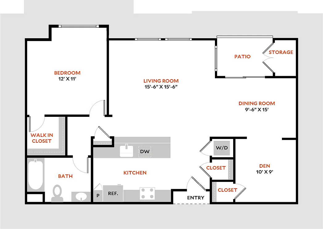 Floor plan Plan 1G