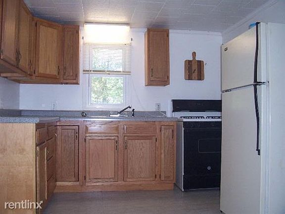 Kitchen with fridge