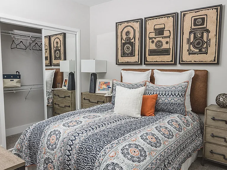 Spacious bedrooms and closets