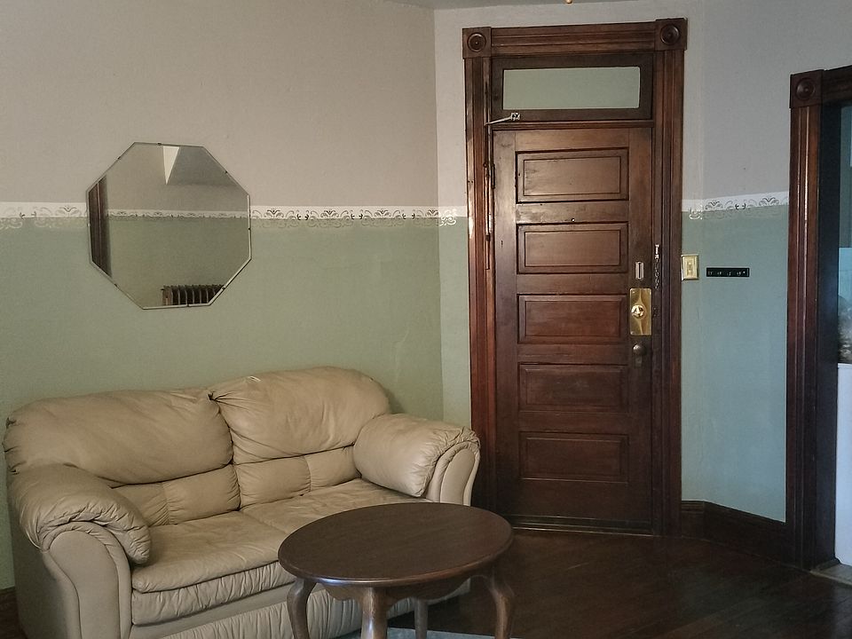 The view looking at the door to the apartment from the inside.