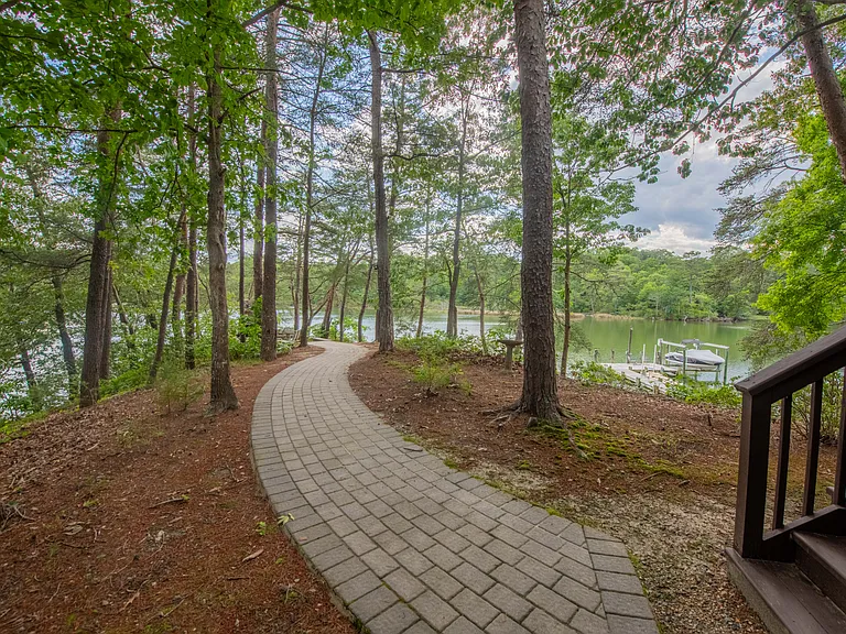 Walkway to fire pit.