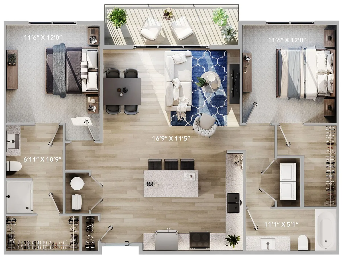 Floor plan Leeward