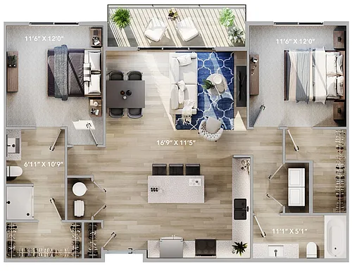 Floor plan Leeward