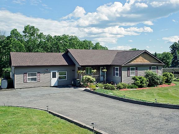 Wide paved driveway
