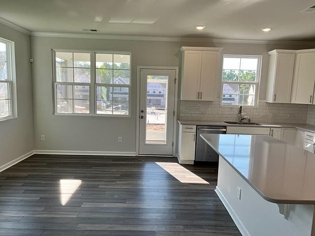 Large kitchen island with ample storage