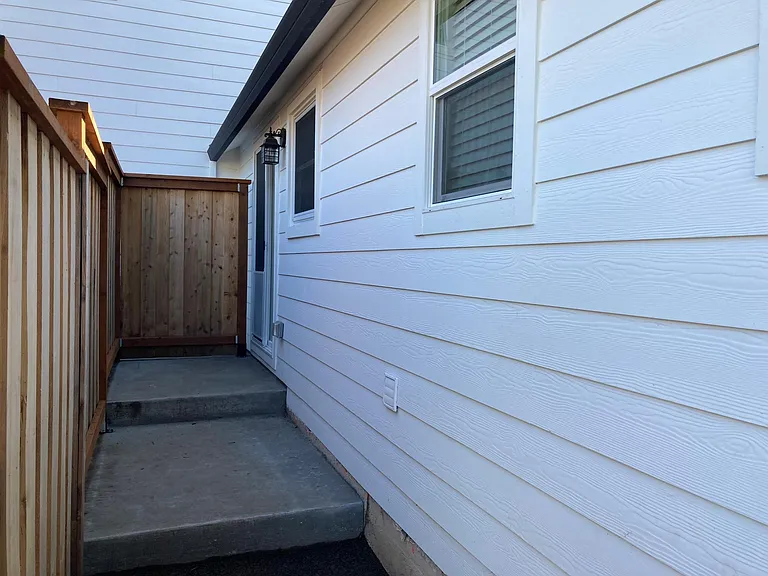 Rear entrance