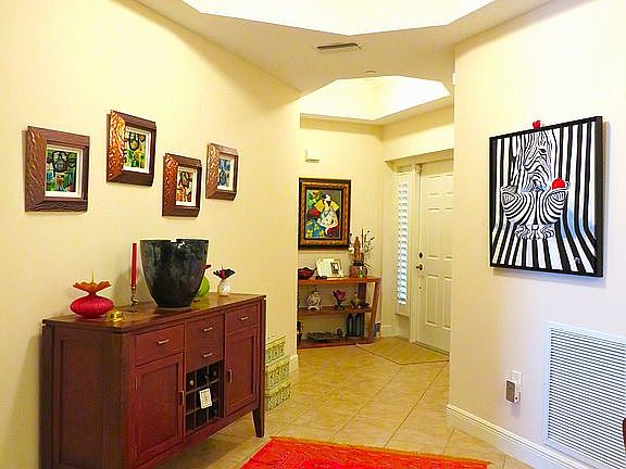 Foyer leads onto condo